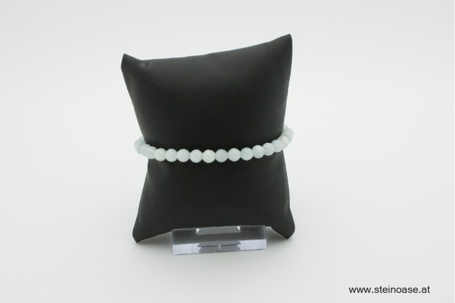 Armband Aquamarin hell, facettiert 6mm